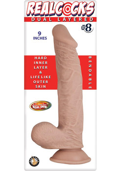 RealShaft Dildo Dual Layered 08 Flesh