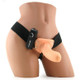 6" Vibrating Hollow Strap On - Beige by Pipedream - view 4