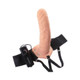 6" Vibrating Hollow Strap On - Beige by Pipedream - view 7