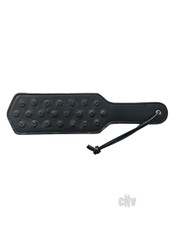 Leather Pin Prick Paddle Black by Rouge Garments