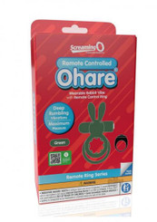 Screaming O Ohare Remote Controlled Vibrating Ring  - Green