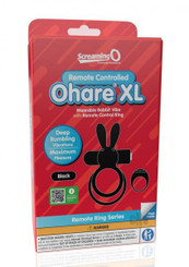 Screaming O Ohare Remote Controlled Vibrating Ring - Xl Black