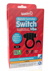 Screaming O Switch Remote Controlled Vibrating Ring - Black