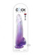 King Penis Clear With Balls 10inpurple
