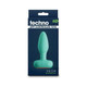 Techno Prism App-controlled Vibrating And Rotating Plug Teal - view 2
