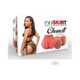Chanell Heart Mini Skirt Dual-entry Stroker Masturbator - view 2