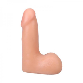 The Realistic Penis 5 In. Ultraskyn Vac-u-lock Dildo With Balls Vanilla