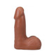 The Realistic Penis 5 In. Ultraskyn Vac-u-lock Dildo With Balls Caramel - view 2