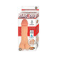 RealShaft Dildo Self Lubricating 9 In. 3-in-1 Masturbator Beige - view 2
