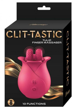 Clit-tastic Tulip Finger Massager Red