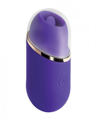 Abby Mini Clit Licking Vibrator Tongue - Purple