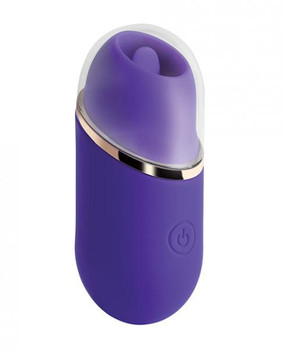 Abby Mini Clit Licking Vibrator Tongue - Purple