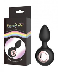 Gender Fluid Tremor Ring Plug Anal Vibe - Black