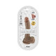 Skinsations Skinlastic Sliding Skin Dildo With Suction Base 7 In. - view 4