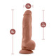 Au Naturel Big Boy Dildo 10 In. Mocha - view 3