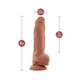 Au Naturel Big Boy Dildo 10 In. Mocha - view 6