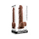 Evolved Realistic Dildo With Balls 8 In. Dark - view 2