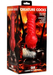Creature Dildos Cujo Dildo Lg Red/blk