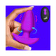 Rotating and Vibrating Silicone Butt Plug - Purple by Bang! - view 2