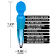 Nixie Rechargeable Wand Massager Blue Ombre Metallic - view 2
