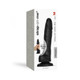 Strap-on-me Sliding Skin Realistic Dual-density Dildo Black M - view 2