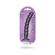 Shots Ouch! Beaded Silicone 8 In. G-spot Dildo Metallic Purple - view 2