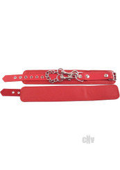 Rouge Plain Ankle Cuff Red