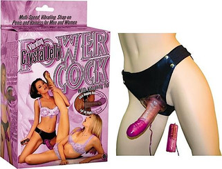 Vibrating Crystal Jelly Power Penis (lavender) by NassToys