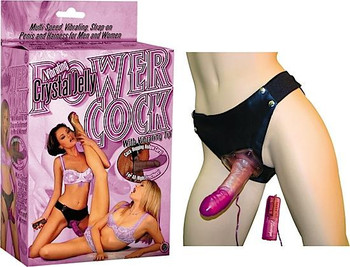 Vibrating Crystal Jelly Power Penis (lavender) by NassToys