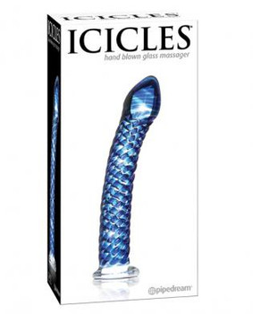 Icicles No 29 Textured Glass Dildo by Pipedream