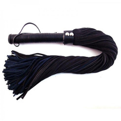Rouge Flogger Suede Leather Handle Black Blue