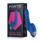 Forto Ribbed Pro Vibrating Massager Blue