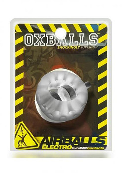 Oxballs Airballs Electro Air-lite Testicle stretcher Clear Ice