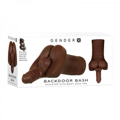 Gender X Backdoor Bash Dark With Vibrating Erection ring 2.5 Lbs