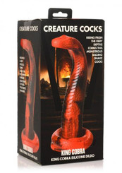 Creature Dildos King Cobra Red/blk