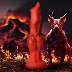 Fire Hound Silicone Dildo - Large by Creature Dildos