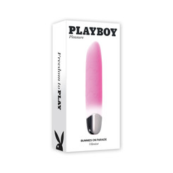 Playboy Bunnies On Parade Rechargeable Pink by Evolved novelties inc.
