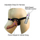 Latin American Whoppers 8in Vibrating Dong With Universal Harness by NassToys - view 3