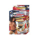 Real Skin Afro American Whoppers Vibrating 8 Inch Dong With Harness - Brown by NassToys - view 4