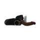Real Skin Afro American Whoppers Vibrating 8 Inch Dong With Harness - Brown by NassToys - view 5