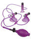 Fetish Fantasy Vibrating Triple Suckers Purple by Pipedream - view 2