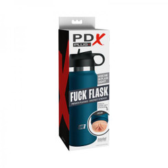 Pdx Plus Thrust Flask Private Pleaser Stroker - Light/blue