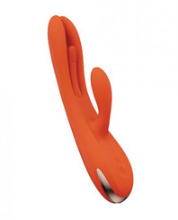 Terri App Controlled Finger Tapping Rabbit Vibrator - Orange