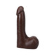 The Realistic Penis 7 In. Ultraskyn Vac-u-lock Dildo With Balls Chocolate - view 2
