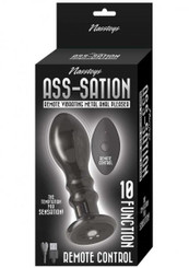 Ass-sation Remote Vibrating Metal Anal Pleaser Black