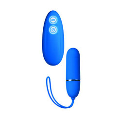 Posh 7 Function Lovers Remote Bullet Vibrator - Blue