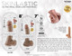 Skinsations Skinlastic Sliding Skin Dildo With Suction Base 8 In.