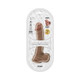 Skinsations Skinlastic Sliding Skin Dildo With Suction Base 8 In. - view 4