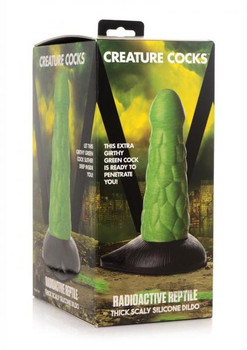 Creature Dildos Radioactive Reptile Green