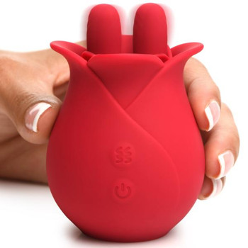 10X Fondle Massaging Rose Silicone Clit Stimulators by Bloomgasm